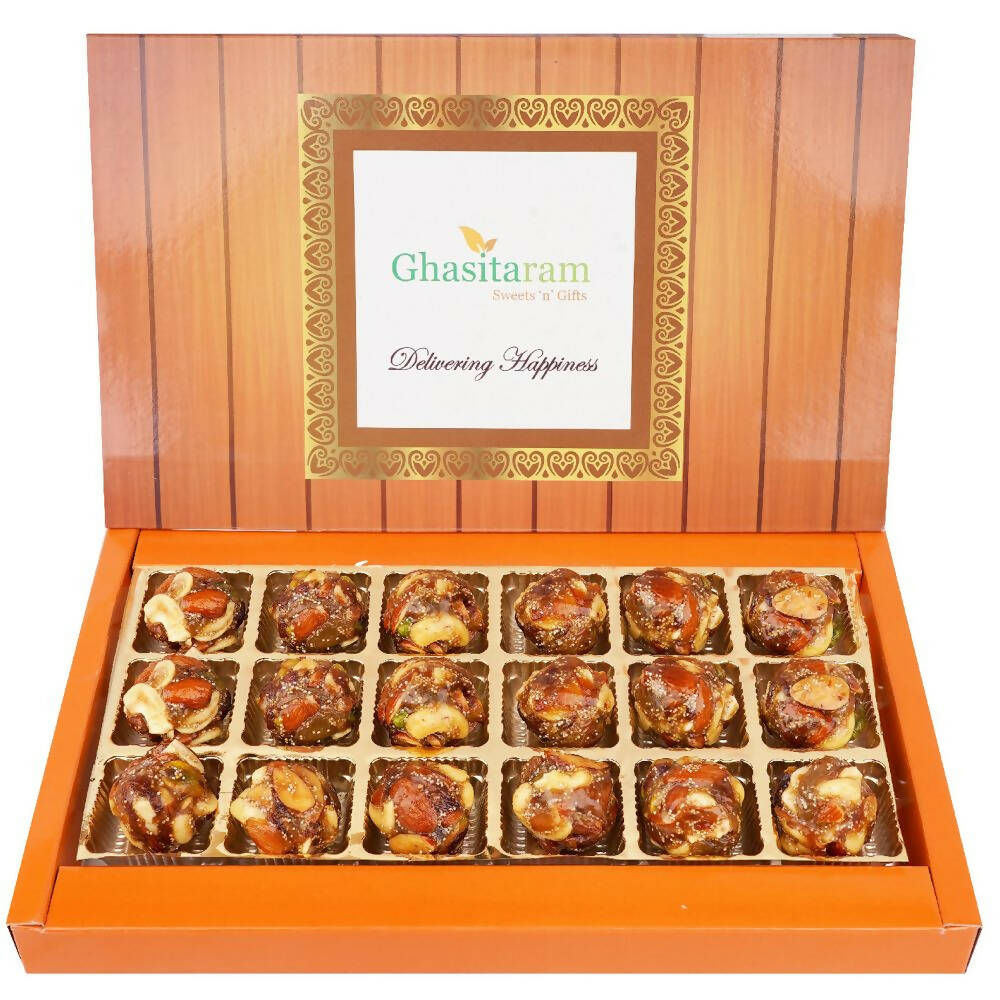 Ghasitaram Dry Fruit Laddoos with No Added Sugar