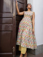 Janasya Light Green Cambric Ethnic Motifs Kurta & Bottom