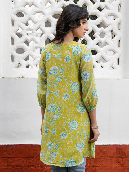 Janasya From Style Master Georgette Floral Regular Tunic