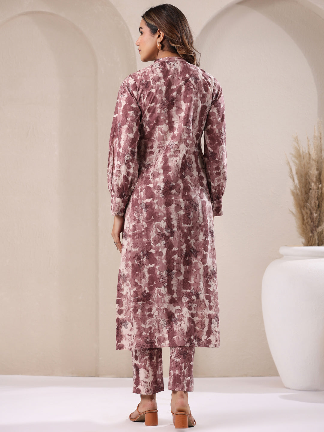 Janasya Light Cotton Tie & dye Straight Kurta Set