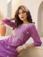 Janasya Dark Georgette Floral Straight Kurta