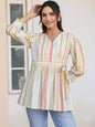 Janasya Light Cotton Floral Peplum Top