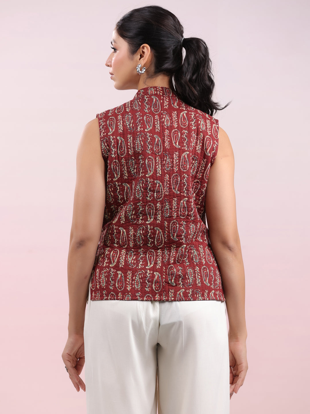 Janasya Straight Cambric Beige Jacket