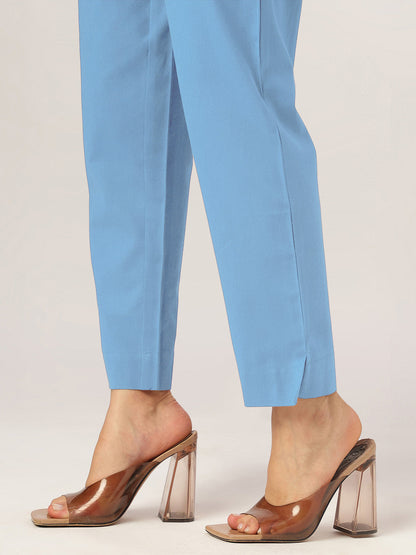 Janasya Light Cotton Solid A-Line Top & Bottom Set