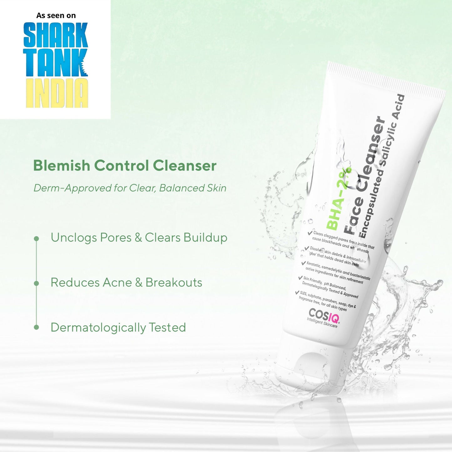Cos-IQ Salicylic Acid 2% Face Cleanser with BHA