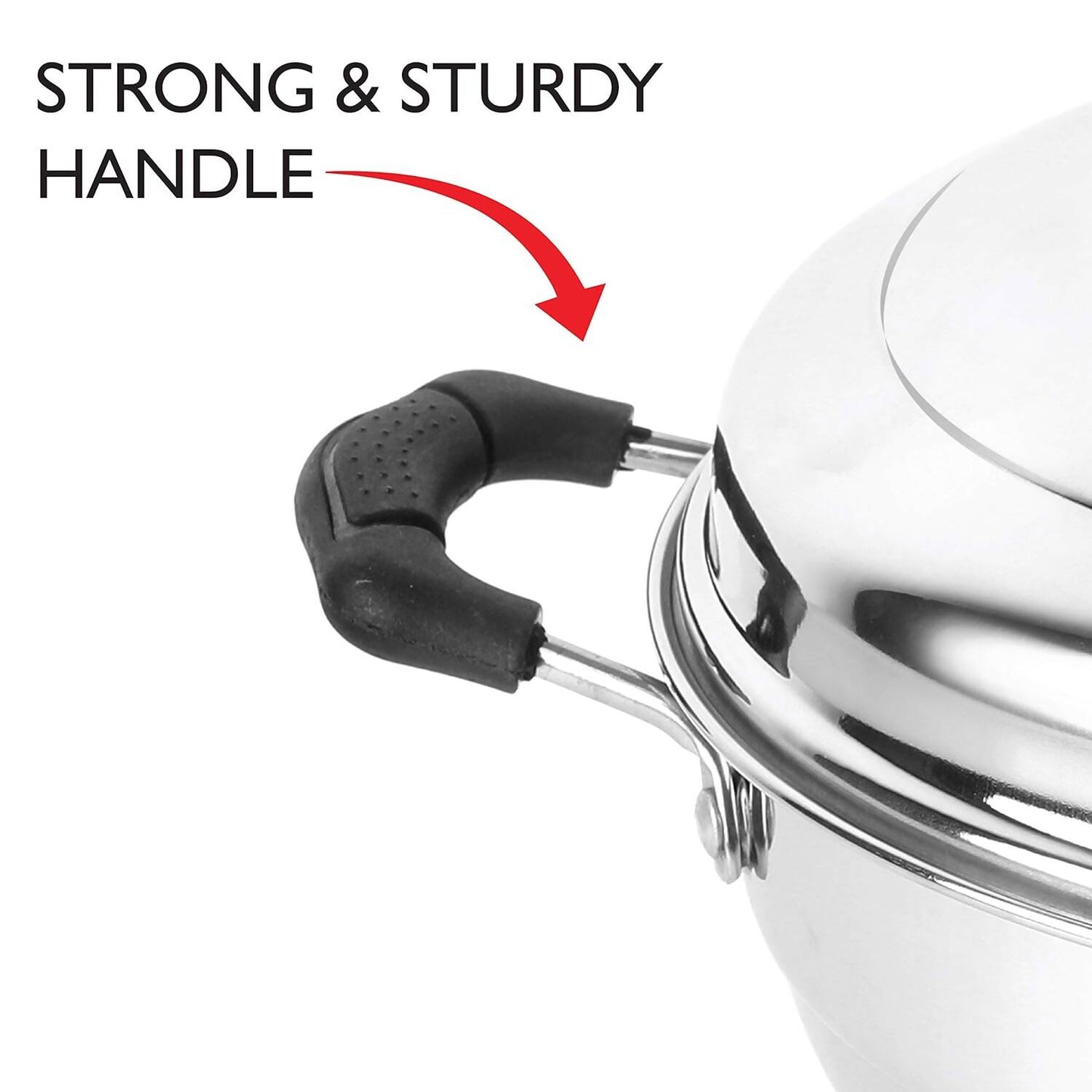 Cello Stainless Steel Induction Base Idli Cooker (Idly Maker) And Multi Kadhai Set of 6