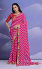 Jyoti Fashion Women's Rani Coding Sequence Georgette Saree with Blouse