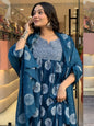 Jyoti Fashion Women's Morpich Rayon Embroidered Designer Kurta Set with Dupatta