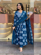 Jyoti Fashion Women's Morpich Rayon Embroidered Designer Kurta Set with Dupatta