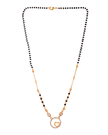 Jewels Nest Everyday Wear Mangalsutra with Love Symbol Pendant