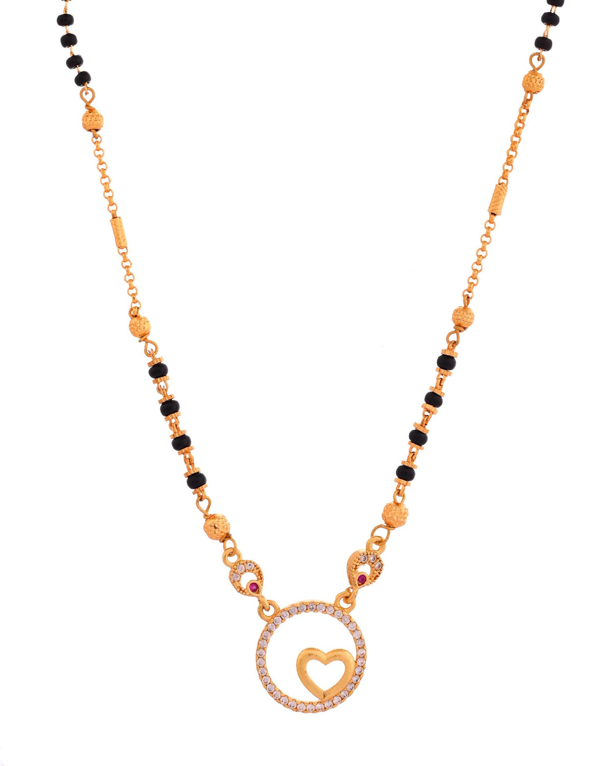 Jewels Nest Everyday Wear Mangalsutra with Love Symbol Pendant
