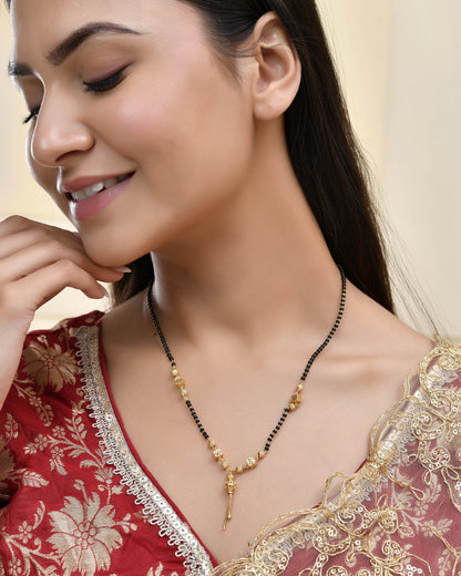 Jewels Nest Traditional Gold-Polished Double-Strand Mangal Sutra