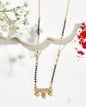 Jewels Nest Sleek Crystal Drop Gold-Polished Mangal Sutra