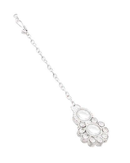Jewels Nest Oxidized Silver Mirror Choker Necklace Set with Earrings – Boho Tribal Jewellery