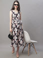 Jainish Women's Black Printed A-Line Dresses