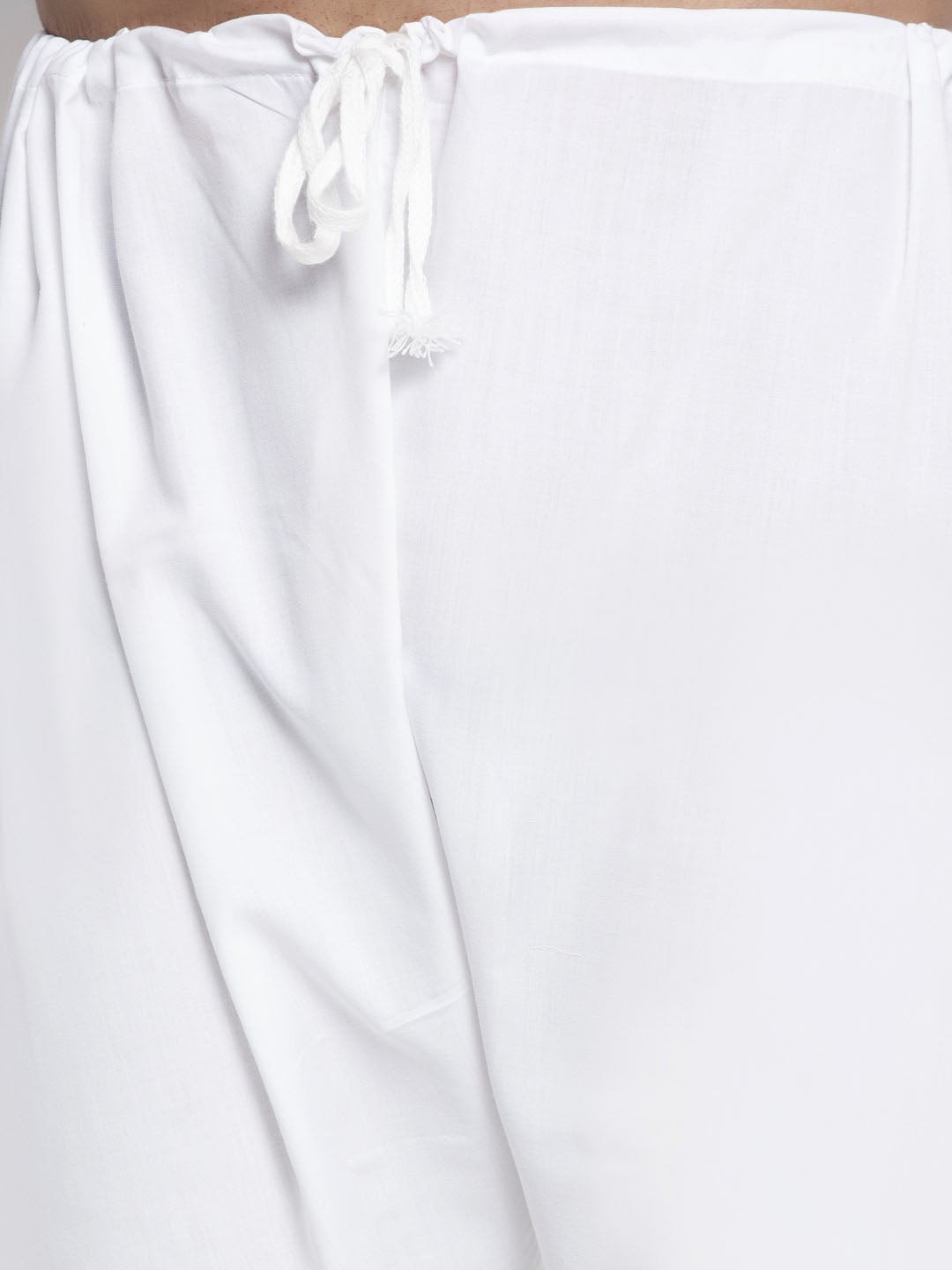 Jompers Men Pink & White Self Design Kurta with Pyjamas