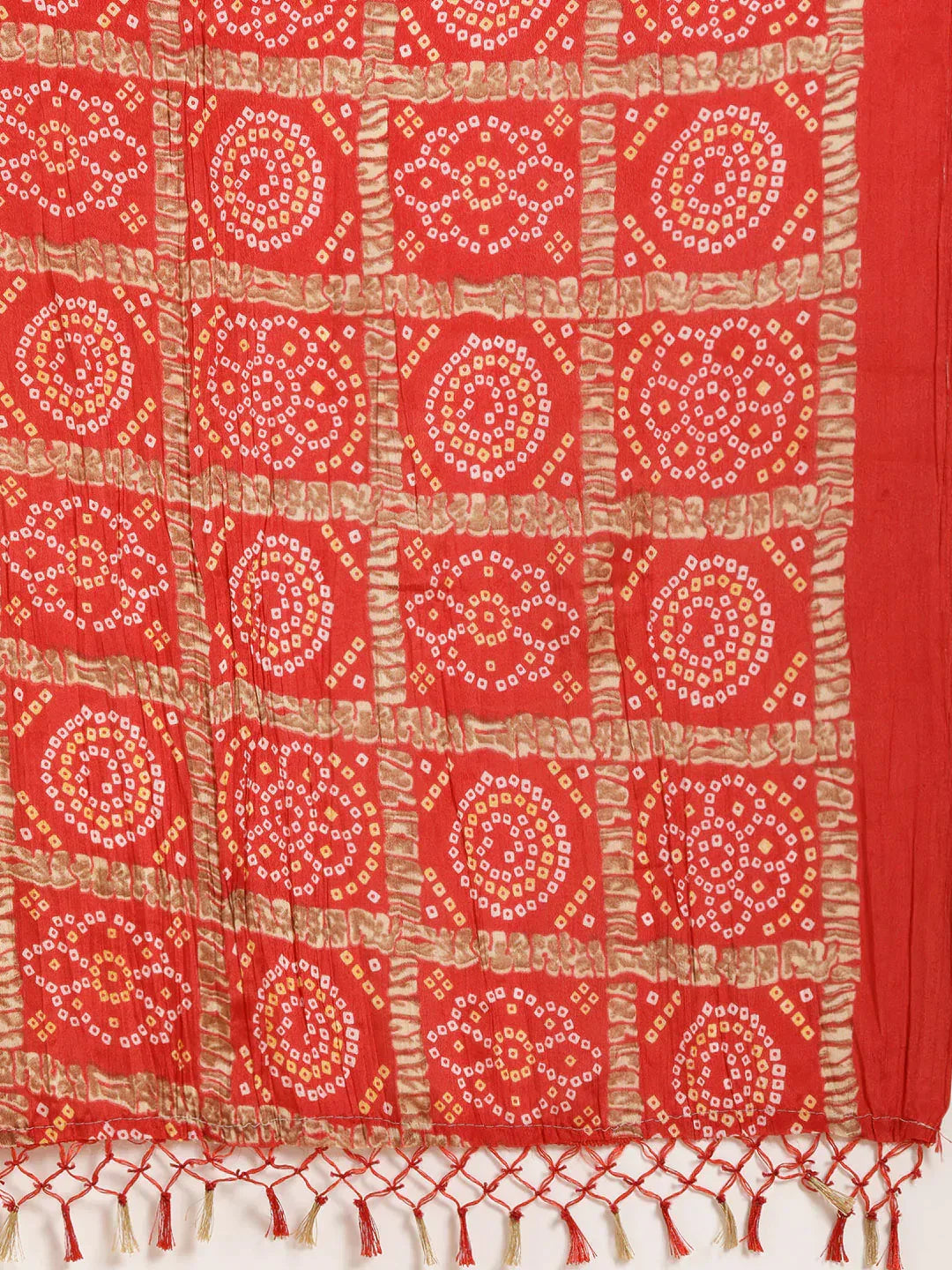 Jompers Women's Kurta with Palazzos & print Dupatta - Red