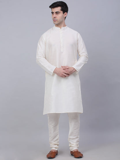 Jompers Men's Solid Kurta Pyjama With Shrug Jacket - Sky Blue