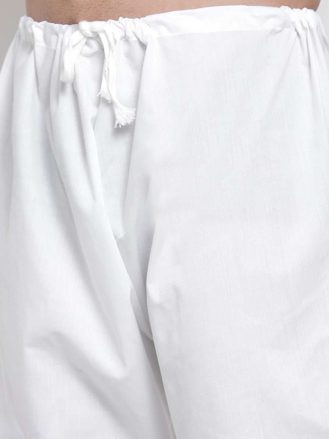 Jompers Men Mustard Chikan Kurta with Churidar