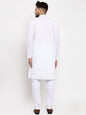 Jompers Men White Chikan Kurta Only