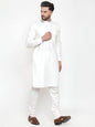 Jompers Men White Solid Kurta Only