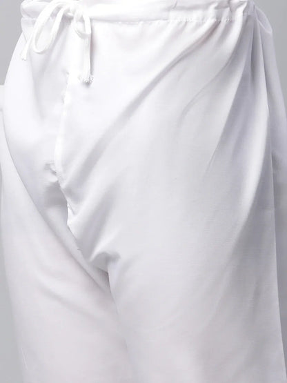 Jompers Men's Embroiderd Kurta Pajama - Lemon
