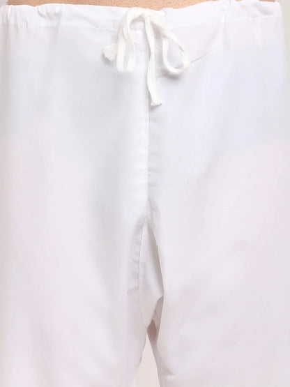Jompers Men's Green Chikankari Kurta with Churidar