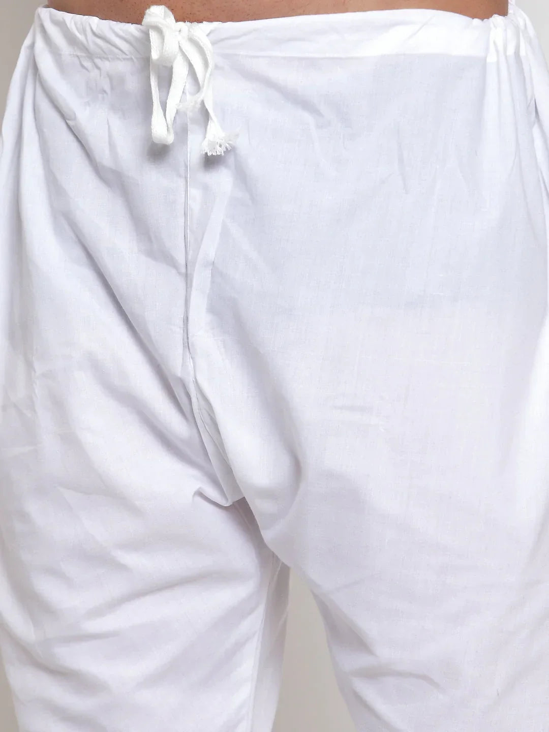 Jompers Men's Maroon Chikan Kurta with Churidar