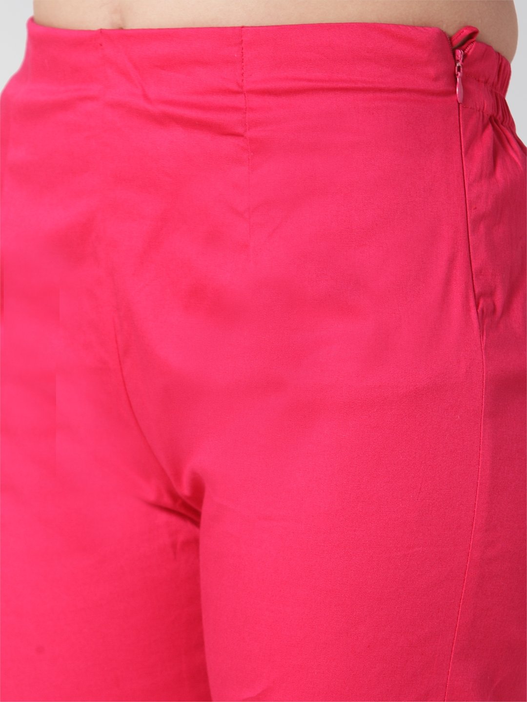 Jompers Women Pink Smart Slim Fit Solid Regular Trousers