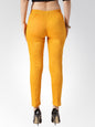 Jompers Women Mustard Smart Slim Fit Solid Regular Trousers ( Yellow )