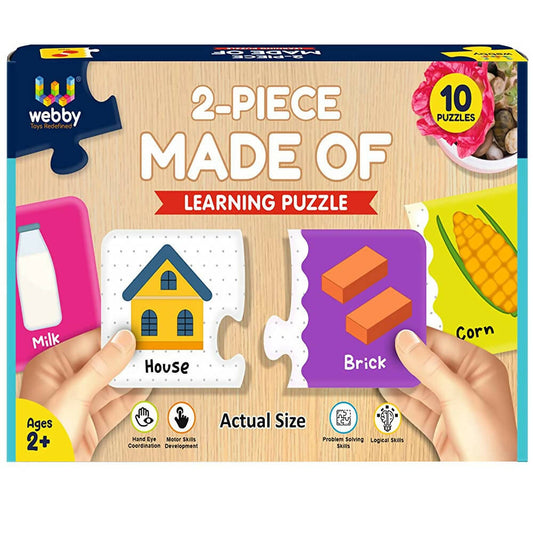 Webby Made of 2 Piece Learning Pack Jigsaw Puzzle for Kids
