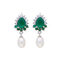J Pearls Sparkling Pearl Earrings - Real Pearl Jewelry