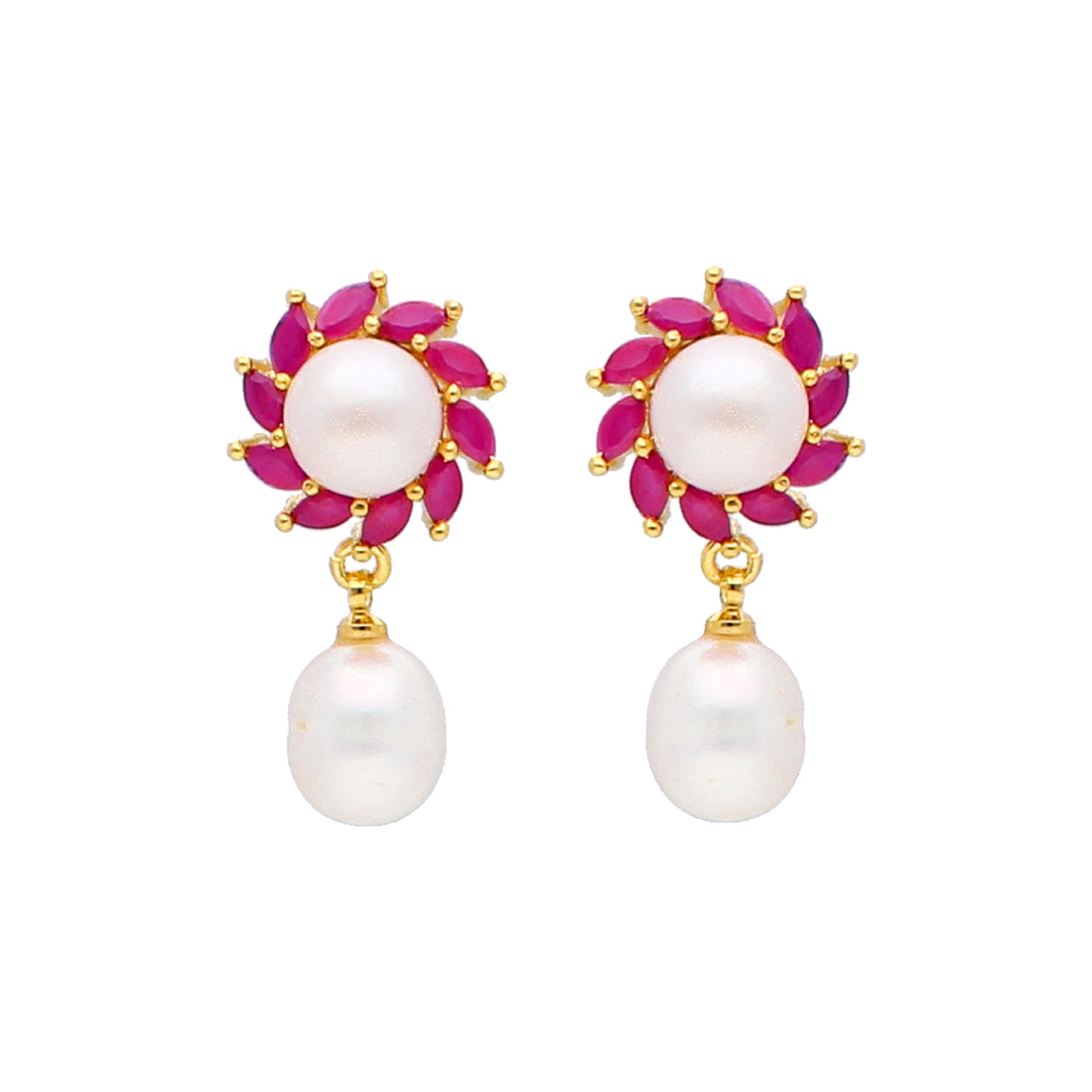 J Pearls Dhriti Pearl Earrings - Real Pearl Jewelry