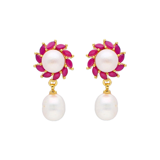 J Pearls Dhriti Pearl Earrings - Real Pearl Jewelry
