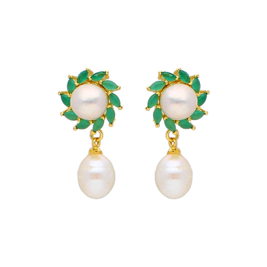 J Pearls Richa Pearl Earrings - Real Pearl Jewelry