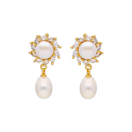 J Pearls Shine Pearl Earrings - Real Pearl Jewelry