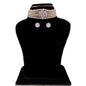 J Pearls Jaahnavi 5 Lines Round Pearl Choker - Real Pearl Jewelry