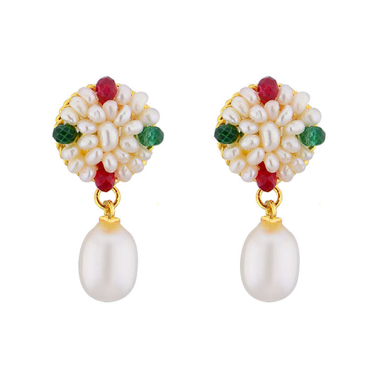 J Pearls Graceful Drop Pearl Earrings - Real Pearl Jewelry