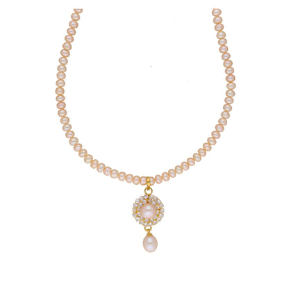 J Pearls Qushi 1 Line Button Pearl Set - Real Pearl Jewelry