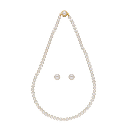 J Pearls Pratyusha 1 Line Pearl Necklaces - Real Pearl Jewelry