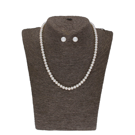 J Pearls Pratyusha 1 Line Pearl Necklaces - Real Pearl Jewelry