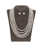 J Pearls Zara 5 Lines Pearl Necklaces - Real Pearl Jewelry