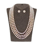 J Pearls Tulsi 4 Lines Pearl Necklaces - Real Pearl Jewelry