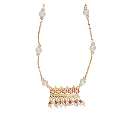 J Pearls Raksha 1 Line Round Pearl Necklaces - Real Pearl Jewelry