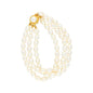 J Pearls Bunch Of 3 Line Pearl Bracelet - Real Pearl Jewelry