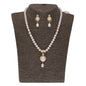 J Pearls Elegant Single Drop Pearl Set - Real Pearl Jewelry