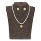J Pearls Single String Fashionable Pearl Set - Real Pearl Jewelry