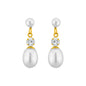 J Pearls White Pearl Hangings - Real Pearl Jewelry