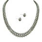 J Pearls New Full Grey 2 String Pearls Set - Real Pearl Jewelry