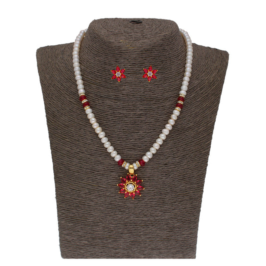 J Pearls Abdhija 1 Line Pearl Sets - Real Pearl Jewelry